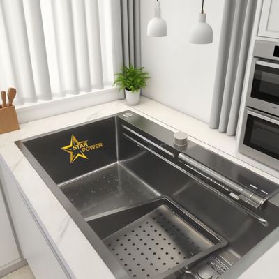 Хорошая цена Grey Stainless Steel Kitchen Sink Partition 11kg Load Capacity онлайн