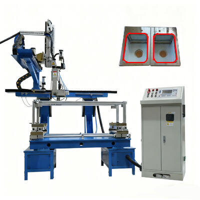 Хорошая цена CNC 4-осевой ссылки лазерного позиционирования автоматической четырёхсторонней сварочной машины с технологией антидеформации онлайн