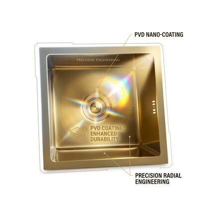 Хорошая цена 22 Inch PVD Gold Undermount Single Bowl Kitchen Sink 16 Gauge with Cutting Board онлайн