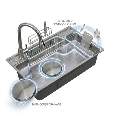 Хорошая цена 36 Inch Farmhouse Apron Front Single Bowl Kitchen Sink SUS304 14 Gauge Deep Basin online