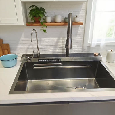 Кухонная мойка из нержавеющей стали с нижним креплением и сушкой