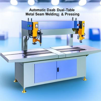Автоматическая двойная табличная металлическая швейная сварочная и прессовая машина