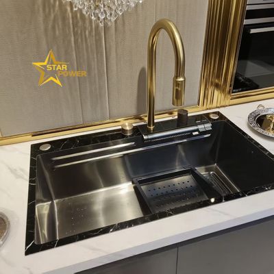 Хорошая цена Подставка и верхняя установка Совместимая кухонная раковина из двойной чаши из нержавеющей стали 11 кг с серой перегородкой. онлайн