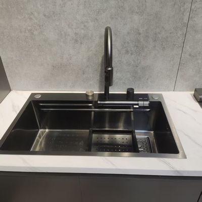 Premium Handcrafted Single Kitchen Sink - Polished Chrome Finish & Deep Basin Capacity