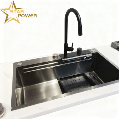 1.8mm Thickened 304/316 Stainless Steel Kitchen Sink with 25-30cm Deep Basin Undermount Single/Double Bowl