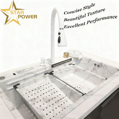 Ручная работа кухонная раковина из нержавеющей стали с наногидрофобным самоочищающимся и пищевым материалом 304/316