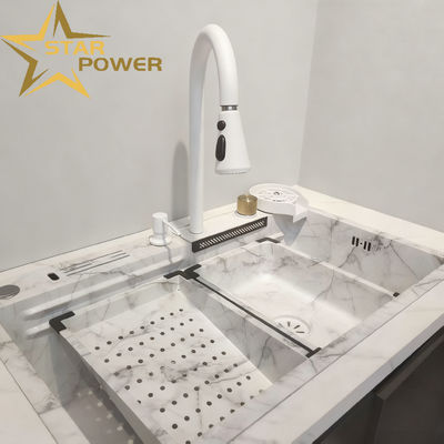 Коммерческая кухонная мойка ручной работы, прочная, из нержавеющей стали, с двумя чашами, из пищевой стали 304/316