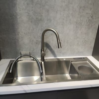 Хорошая цена Ручная работа кухонная раковина из нержавеющей стали с отверстием для еды 304/316 онлайн