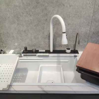 Ручная работа, бионический эффект листа лотоса, нано-олеофобная мойка с одной/двумя чашами