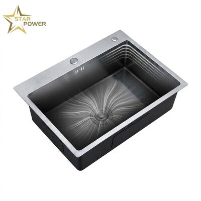Хорошая цена 16 Gauge 304 Stainless Steel Double Bowl Kitchen Sink Drop-in 30x18 Inch 9 Inch Deep Basin Brushed Finish онлайн