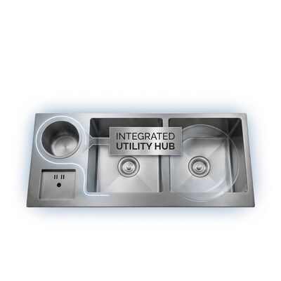 Хорошая цена 27 Inch Undermount Single Bowl Kitchen Sink 16 Gauge with Cutting Board Set онлайн